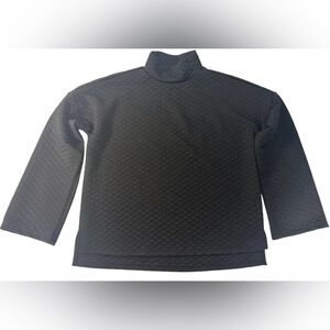 Quilted Black Sweatshirt